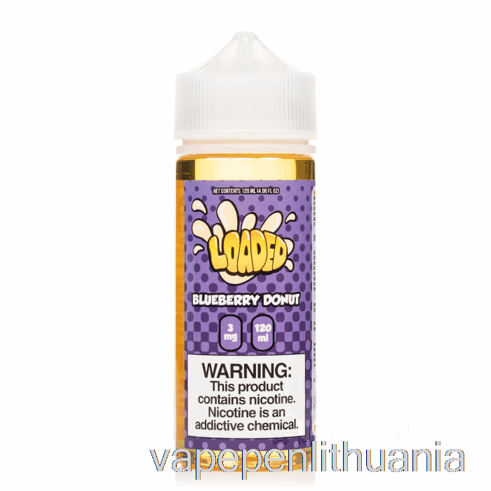 Mėlynių Spurgos - Užpildytas E-skystis - Negailestingi Garai - 120 Ml 6mg Vape Skystis